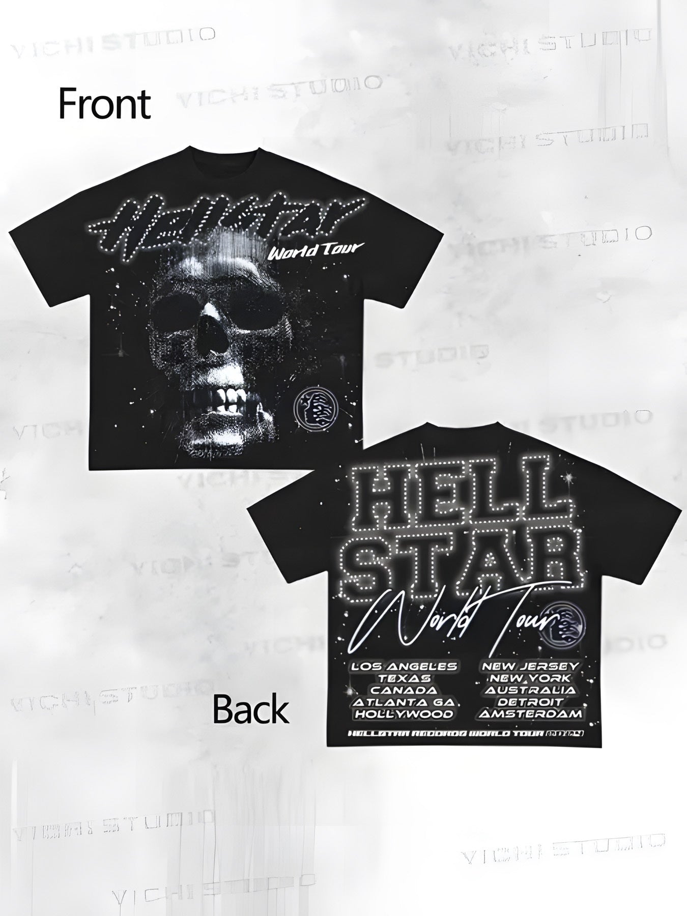 Men's Hellstar Graphic T-Shirt - Oversized