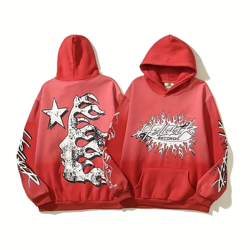 Hellstar Blaze Hoodie - Black Flame Bullock