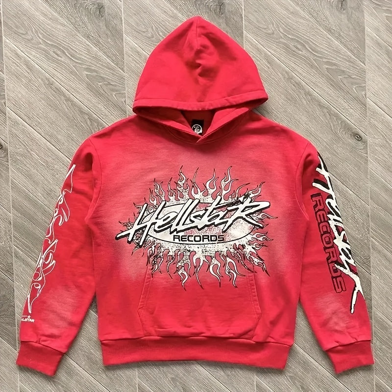 Hellstar Blaze Hoodie - Black Flame Bullock