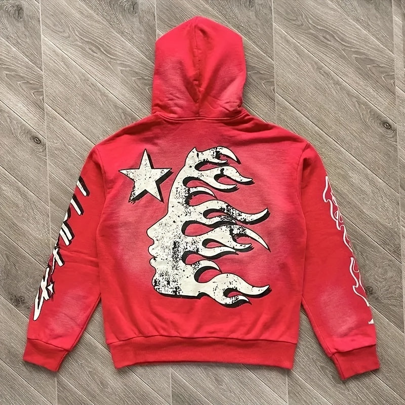 Hellstar Blaze Hoodie - Black Flame Bullock