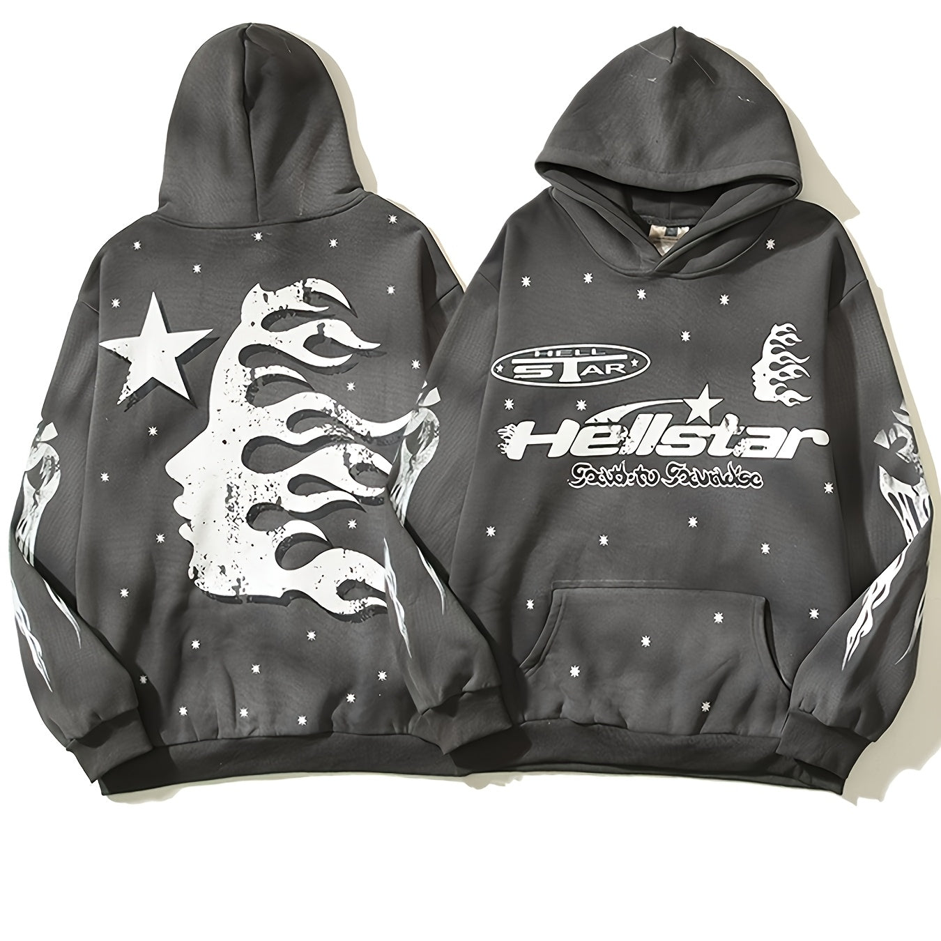 Hellstar Blaze Hoodie - Black Flame Bullock