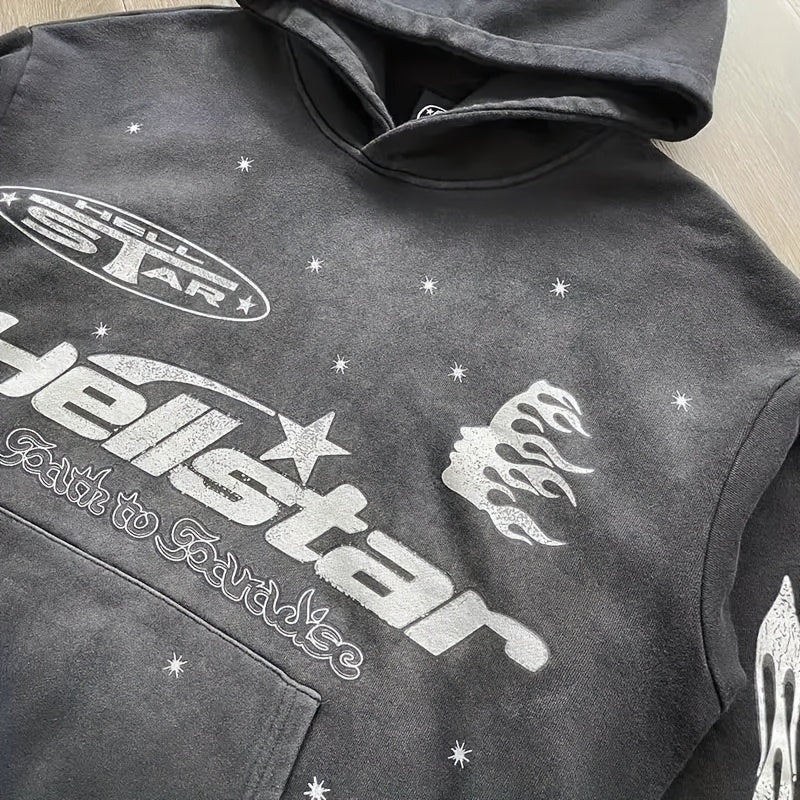 Hellstar Blaze Hoodie - Black Flame Bullock